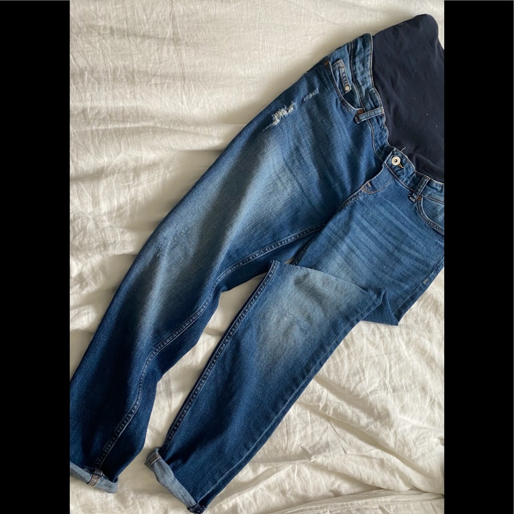 H&M Mama Boyfriend Maternity Jeans size 6 AND 8